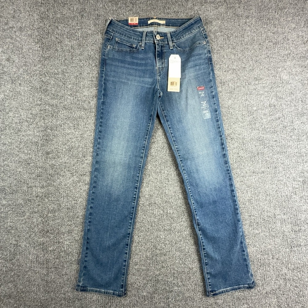 Levis 712 Slim Jeans Womens 28x30 Medium Wash Blue Mid Rise Stretch Denim NWT